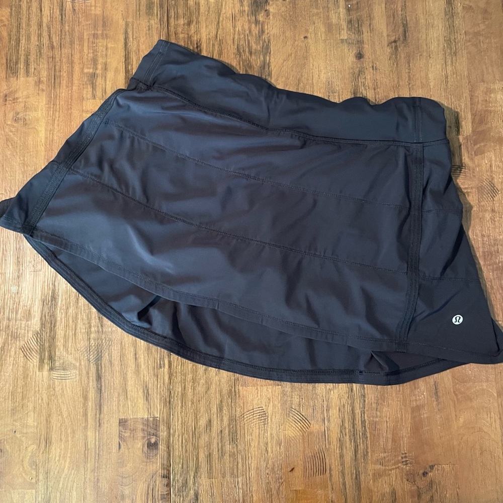 Lululemon Lace Rival Skirt, black, size 10